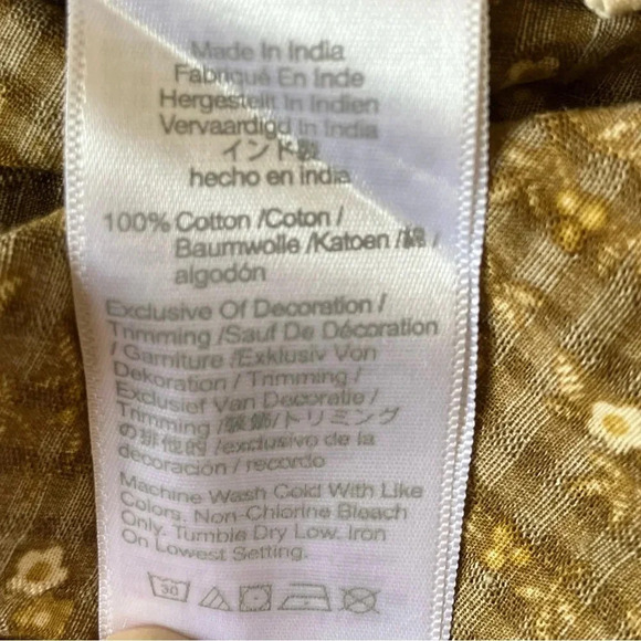 NWT Madewell Rosalie Tie Strap Top In Daisy Stitch Medium - Picture 9 of 12